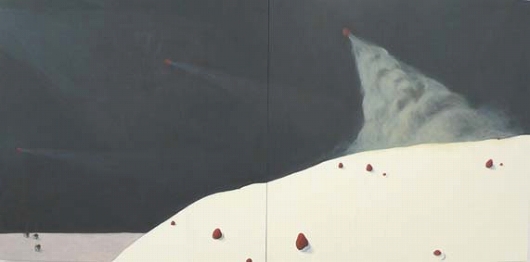 「ホルン」;馬渡裕子の油彩画作品