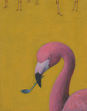 「スプーン」;馬渡裕子の油彩画作品