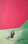 馬渡裕子の油彩画作品「rope」